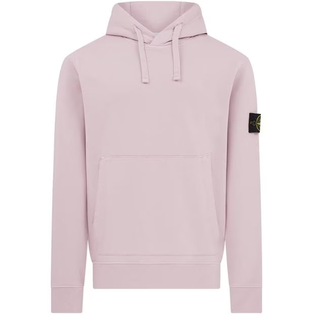 Pink stone island hoodie best sale