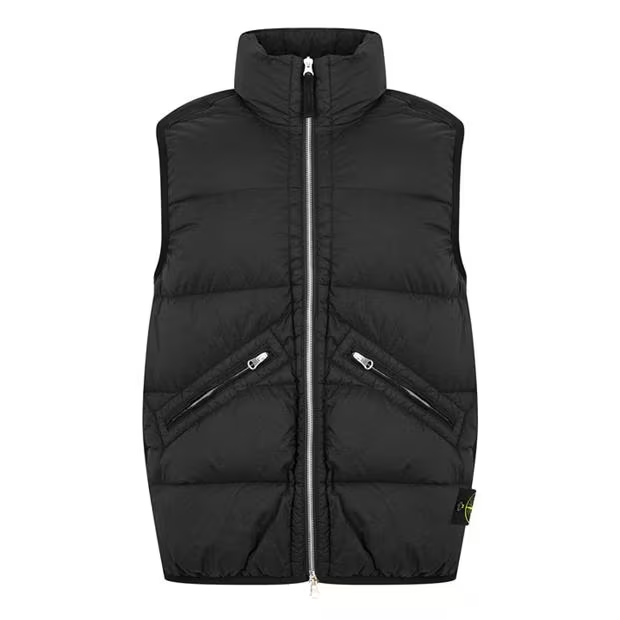 Stone island gilet black online