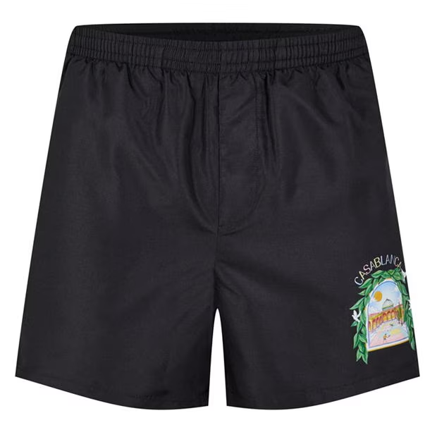 Casablanca Larch De Tennis Swim Shorts Black