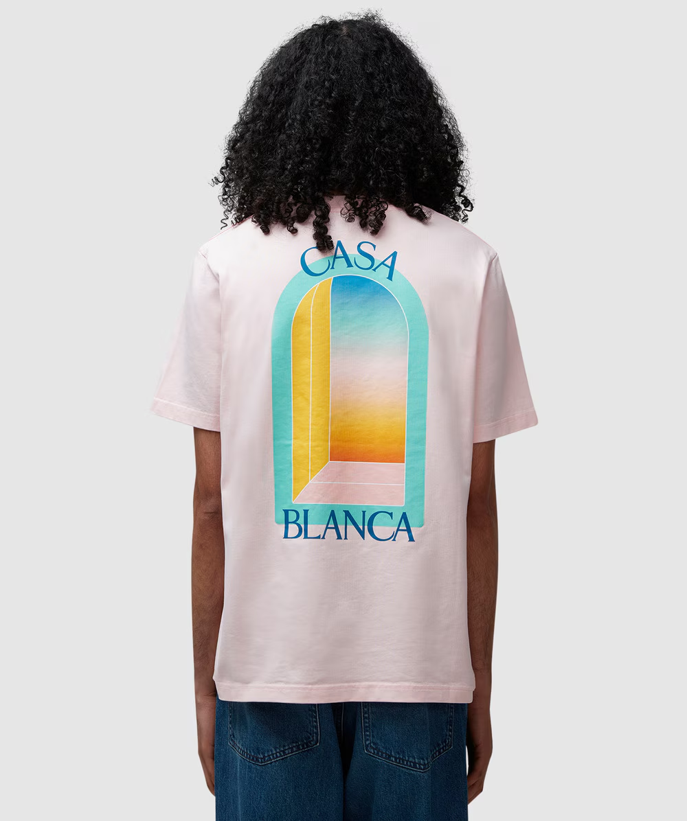 Casablanca L'arc Colore T Shirt Pink