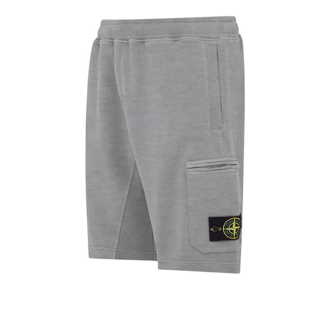 Stone Island Zip Shorts Grey