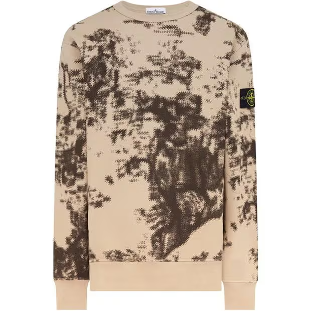 Stone Island Camouflage Jumper Tortora