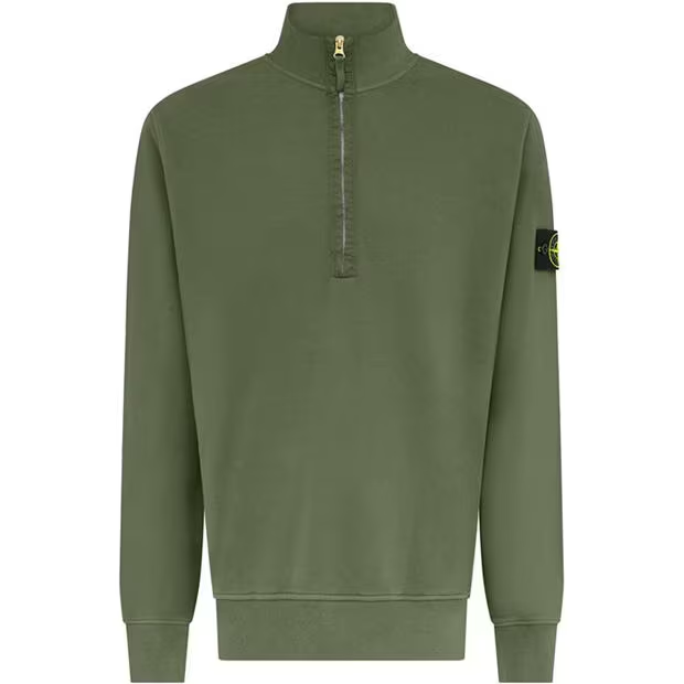 Stone Island Half Zip Jumper Muschio