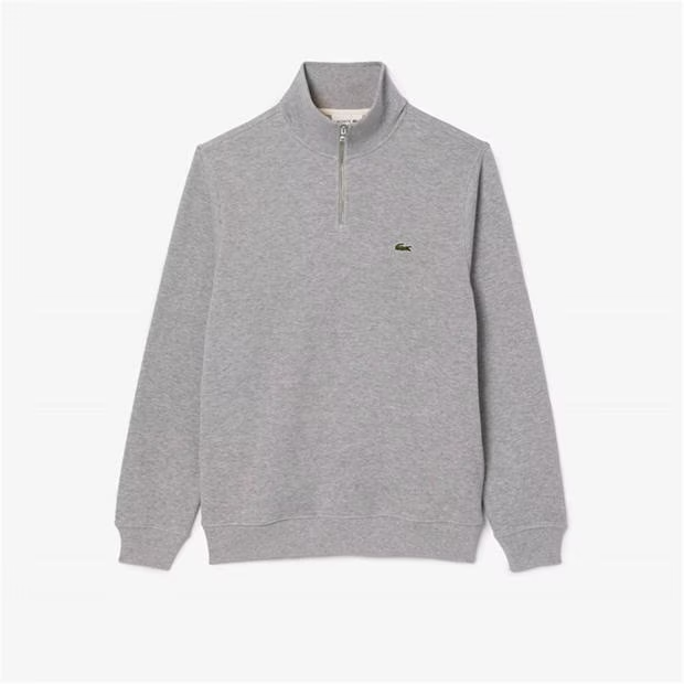 Lacoste 1/4 Zip Hoodie Full Tracksuit Grey