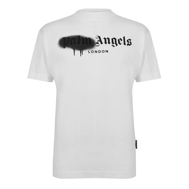 Palm Angels London Sprayed T Shirt White