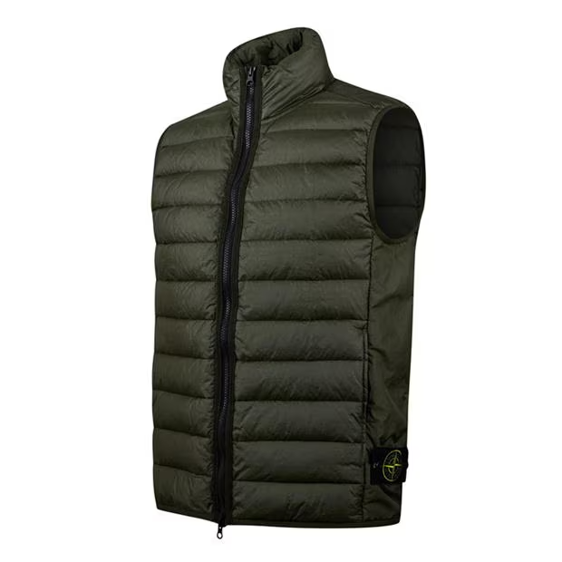 Stone Island Logo Gilet Khaki