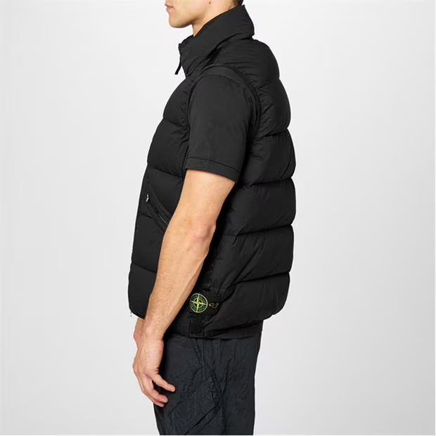 Stone Island Nylon Gilet Black