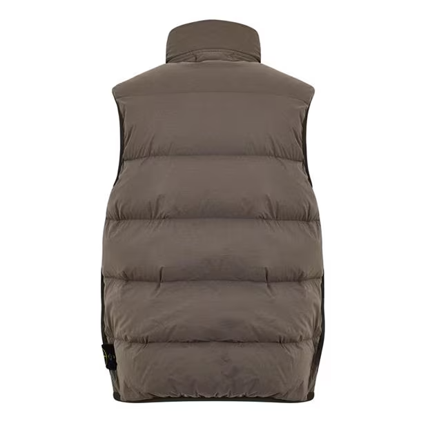 Stone Island Nylon Gilet Walnut