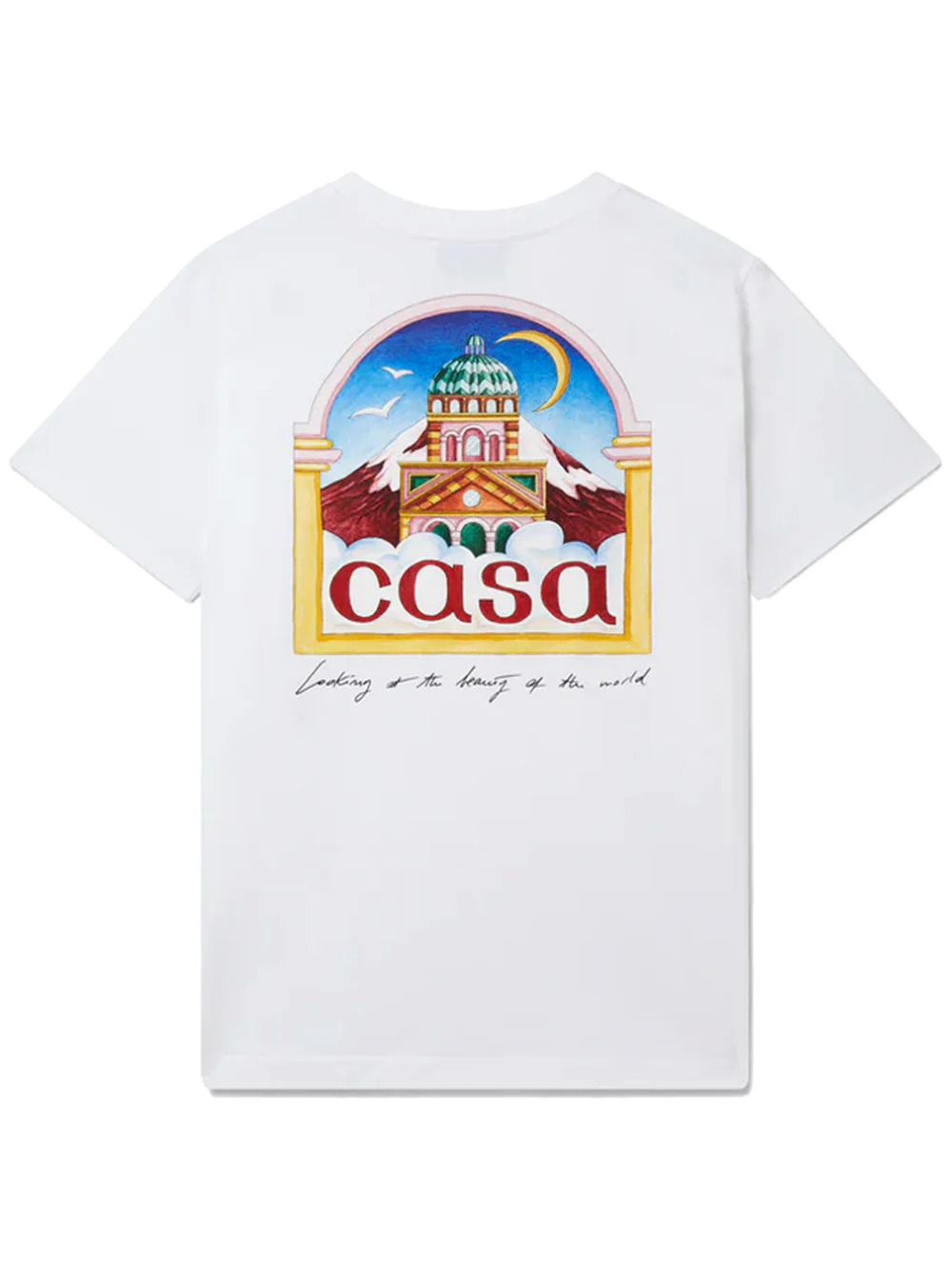 CASABLANCA VUE DE L'ARCHE T-SHIRT WHITE