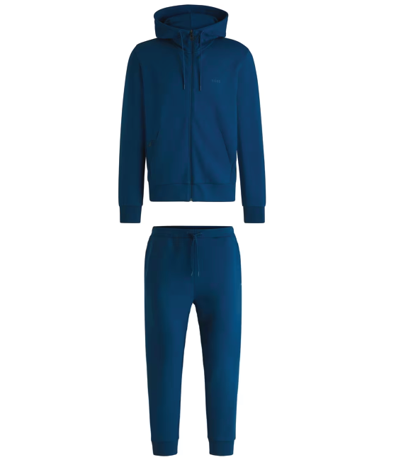 Hugo Boss Logo Full Zip Tracksuit Blue