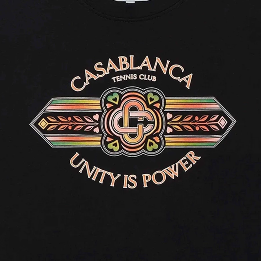 Casablanca Unity Is Power T Shirt Black