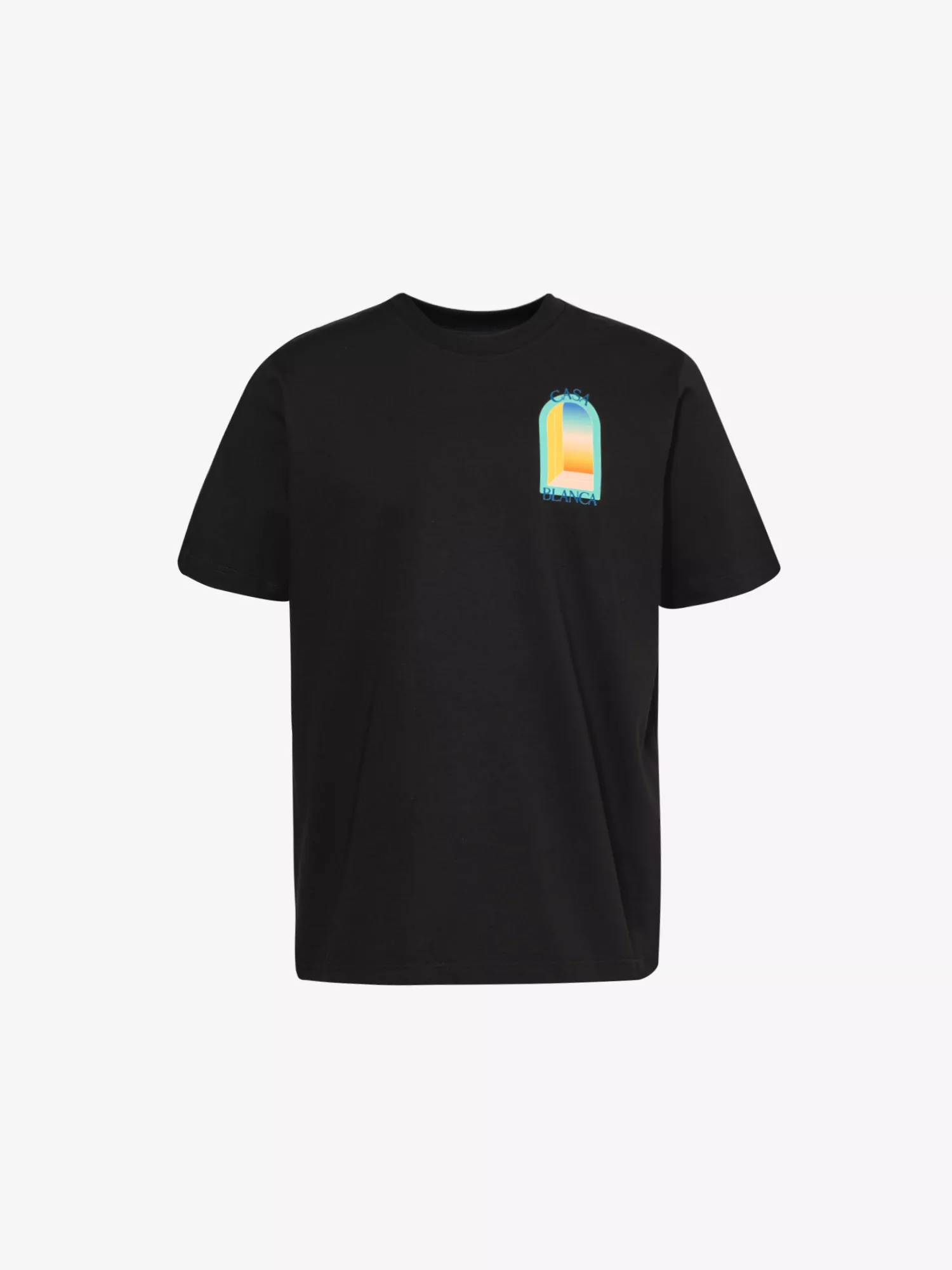 Casablanca Arch Gradient T Shirt Black/Blue