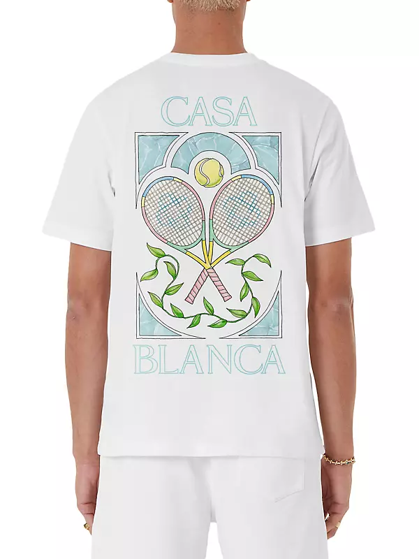 Casablanca TENNIS PASTELLE T Shirt White