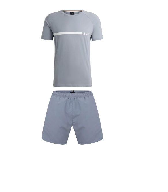 Hugo Boss Shorts Set Silver