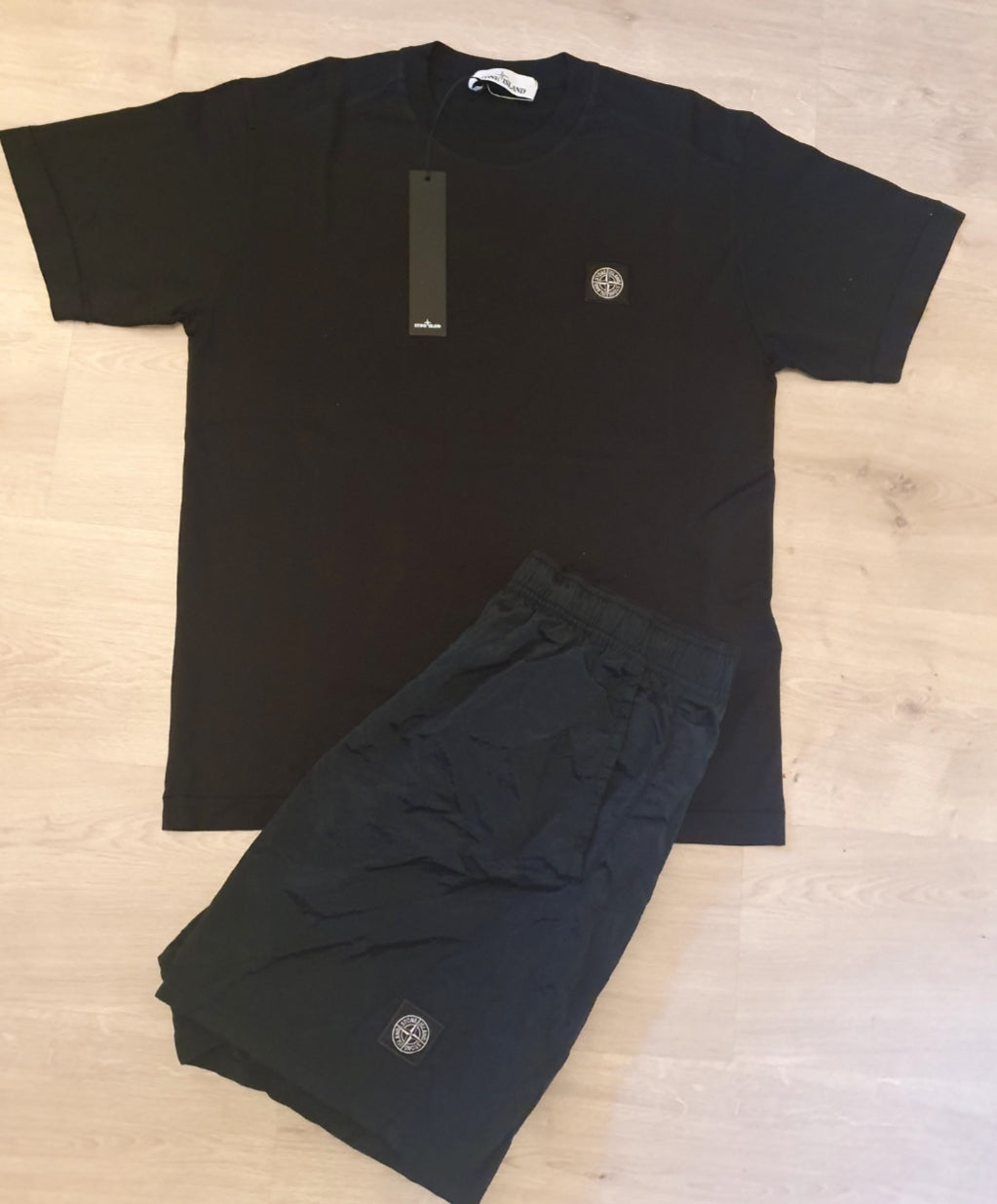 Stone Island Shorts Set Black