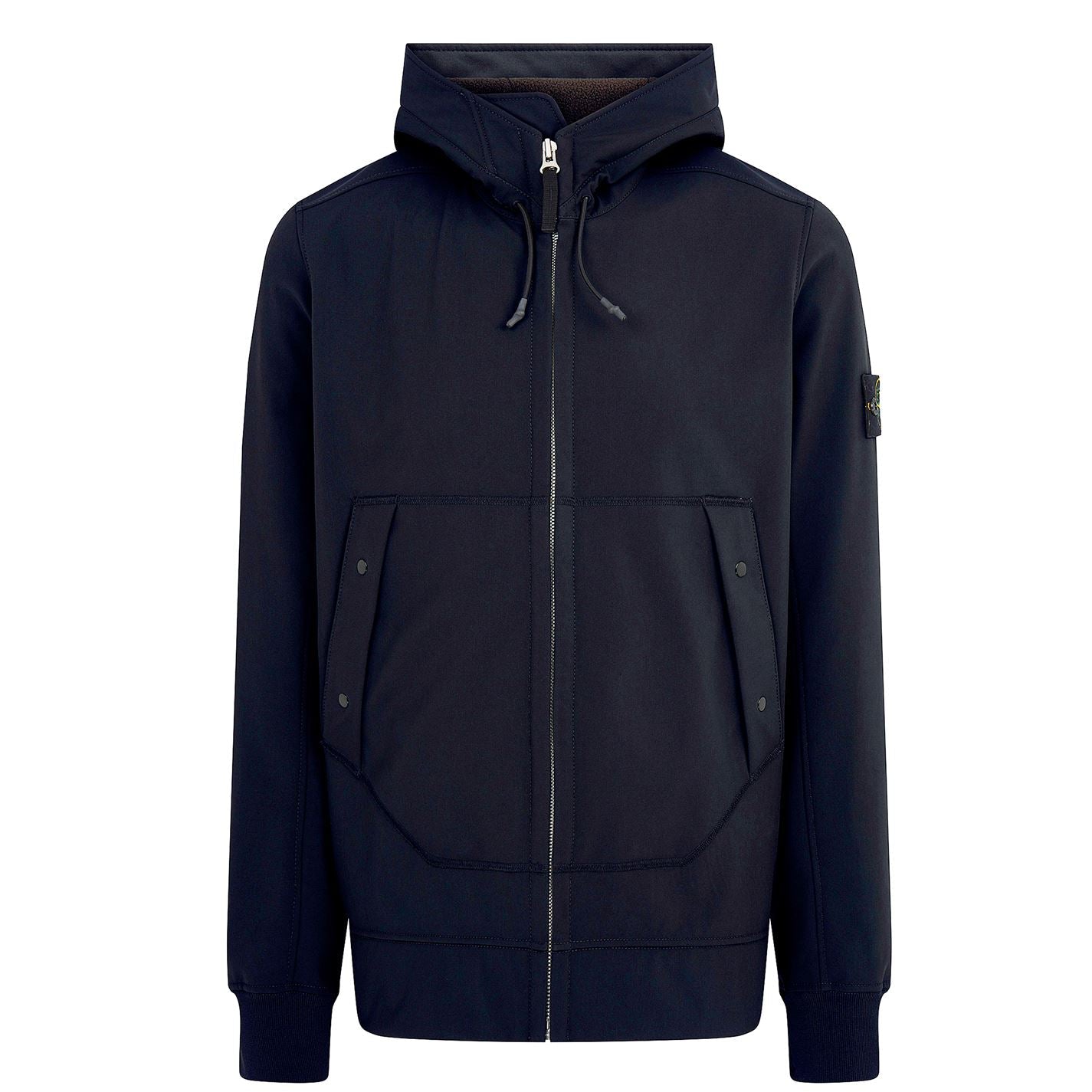 Stone Island Hooded Soft Shell-R Tech Jacket Black