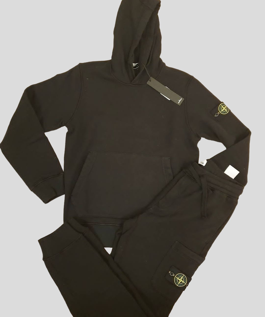 Stone Island Hoodie Tracksuit Black