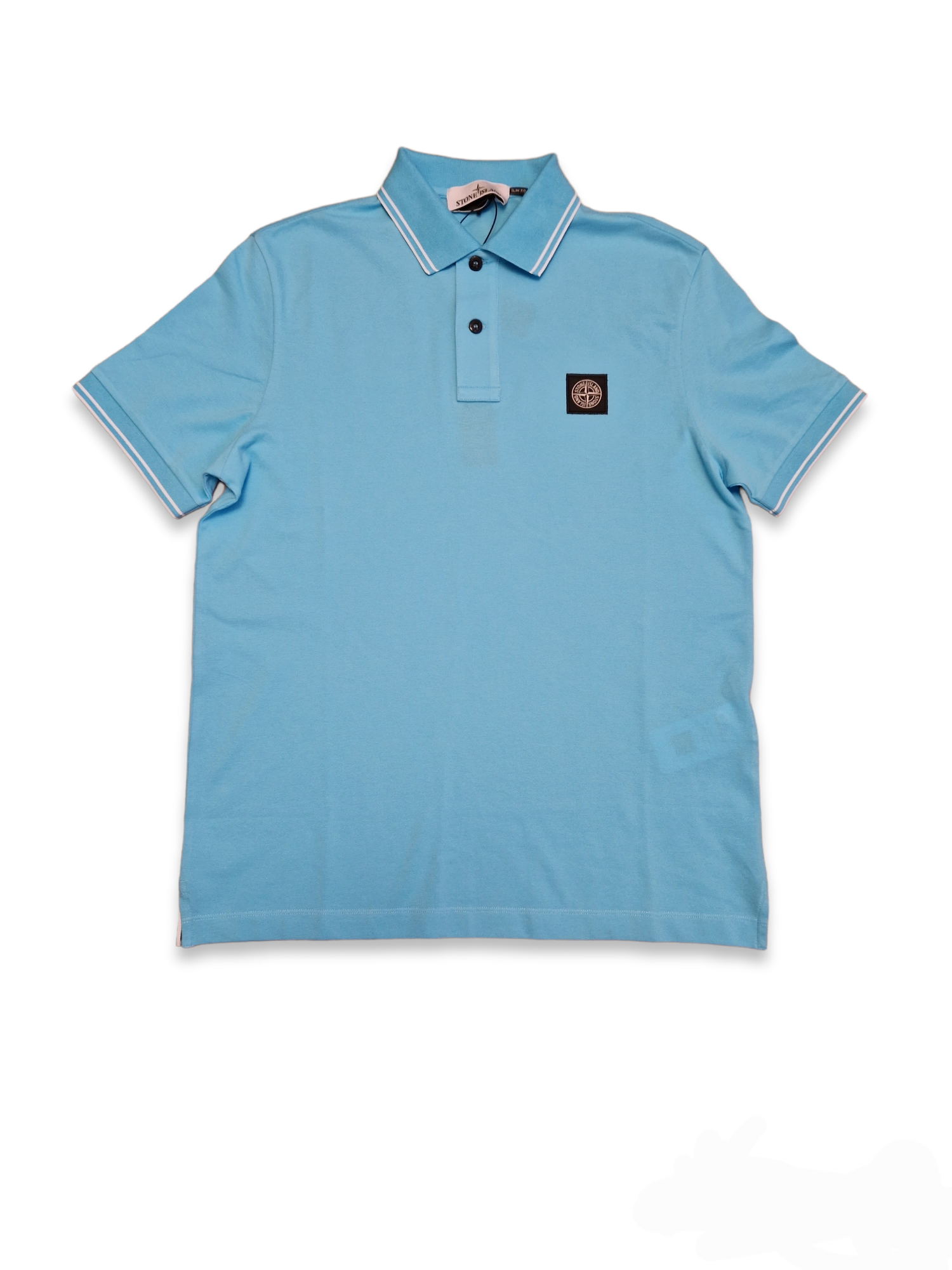 Stone Island Polo T Shirt Sky Blue