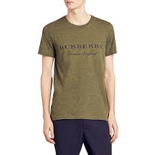 Burberry London T Shirt Olive